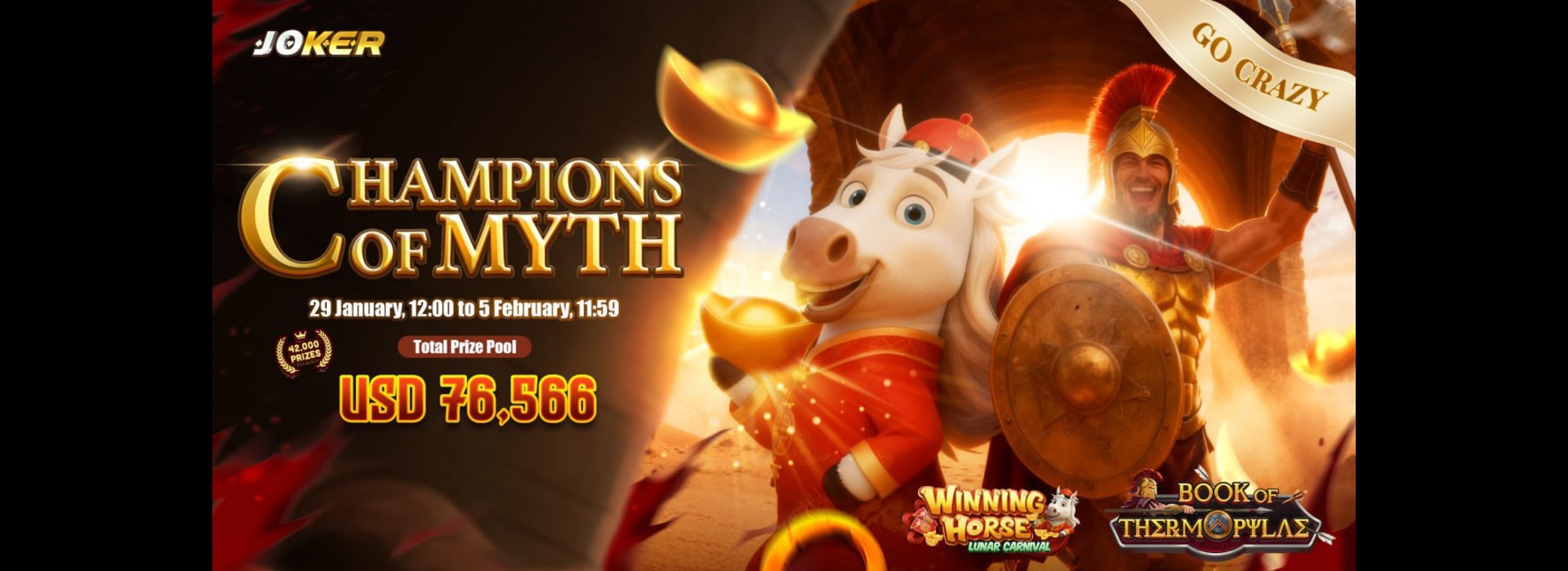 Champions of Myth: Joker Go-Crazy Competition